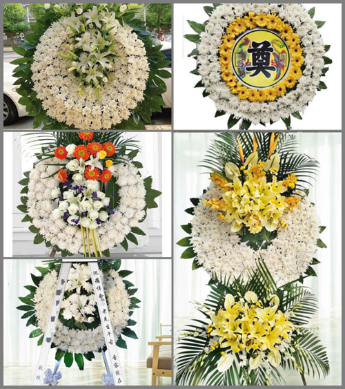 湖南永州祁阳县文富市镇双江口村花圈速递